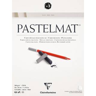 Clarefontaine Pastelmat nr. 3 pastelblok 18×24 cm, 12 ark, 360 g/m²