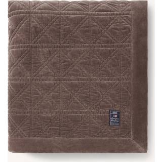 Lexington Sengetæppe Rattan Quiltet Økologisk Bomuldsvelour Brun 160x240 cm