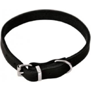 Dogman Halsbånd læder 22mmx55cm sort
