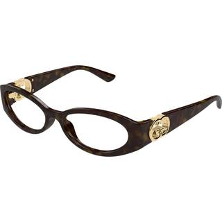 Gucci Kvinde GG1693O 002 Optiske stel Injiceret Havana Transparent Rund