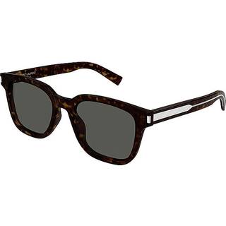 SAINT LAURENT Mand SL 711 002 Solbriller Acetat Havana Grå Firkantet