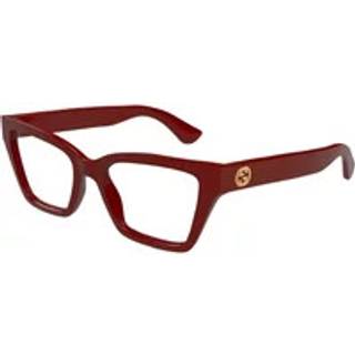Gucci Kvinde GG1715O 003 Optiske stel Injiceret Bordeaux Transparent Cat Eye