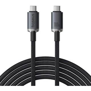 Baseus Fast Charging Cable Crystal Shine USB-C to USB-C 100W 1.5m 20Gb (black)