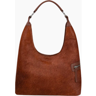 SILFEN Lola Brown Cow skuldertaske (BROWN)