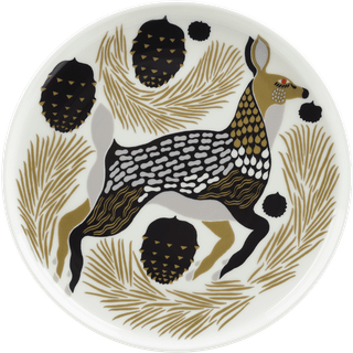 Marimekko Peura tallerken Ø20 cm White-coal-mud-light grey