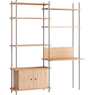 Moebe Reolsystem s.200.2.E - Oak/Warm-Grey