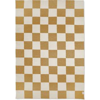 Classic Collection Tæppe Square Hvid/Gul 170x230 cm