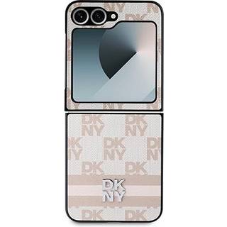 Samsung Galaxy Z Flip6 DKNY Ternet Mønster og Stribe Cover - Pink