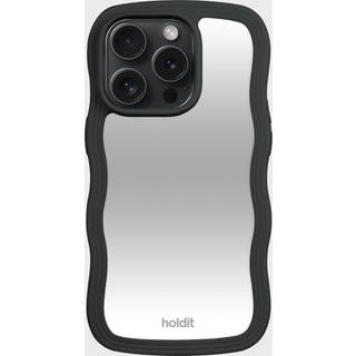 Holdit iPhone 15 Pro Wavy Case - Black / Mirror