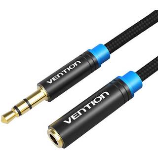 Vention - Braided 3 5mm Audio Extender 1m VAB B06 B100 M Black