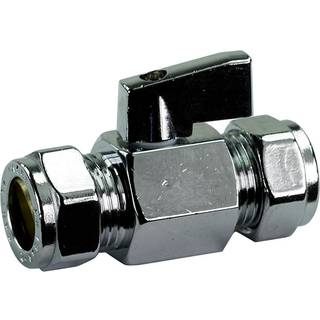 Gelia Kugleventil med greb, klemring-klemring 15x15 mm
