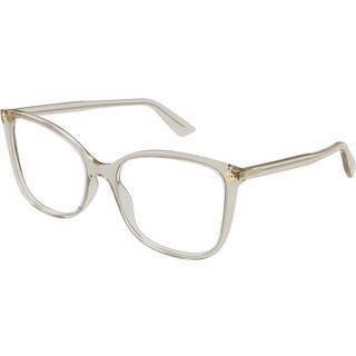Gucci Kvinde GG0026O 016 Optiske stel Acetat Gul Transparent Cat Eye