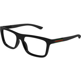Gucci Mand GG1737O 001 Optiske stel Injiceret Sort Transparent Firkantet