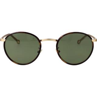 Giorgio Armani Mand AR6163J 30022A Solbriller Metal Guld Grøn Rund Normal