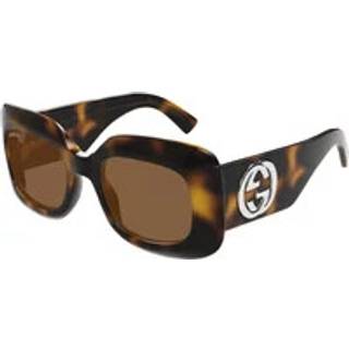 Gucci Kvinde GG1695S 002 Solbriller Acetat Havana Brun Firkantet