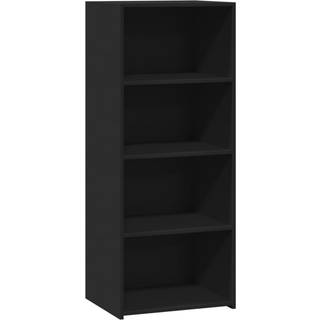 reol 50x41x124 cm konstrueret træ sort