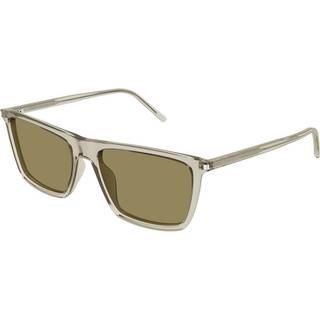 SAINT LAURENT Mand SL 668 005 Solbriller Acetat Beige Brun Firkantet