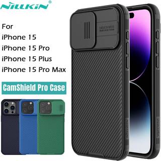 Nillkin CamShield Skal iPhone 15 Pro Max Sort
