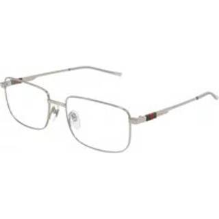 Gucci Mand GG1678O 001 Optiske stel Metal Sølv Transparent Firkantet