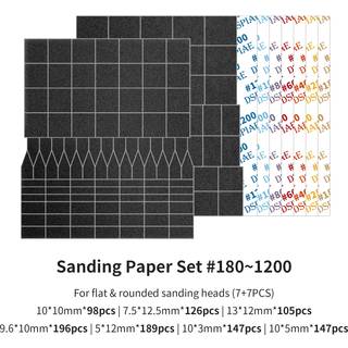 MSP-ESS Sanding paper for DSPIAE ES-A RECIPROCATING SANDER (Flat & Rounded head 7+7 pcs)