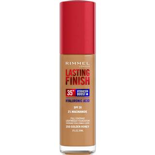 Rimmel Lasting Finish 35H Hydration Boost Fugtende foundation SPF 20 Skygge 350 Golden Honey 30 ml - 30 ml