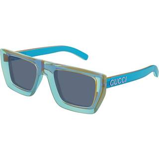 Gucci Unisex GG1723S 003 Solbriller Injiceret Blå Blå Firkantet