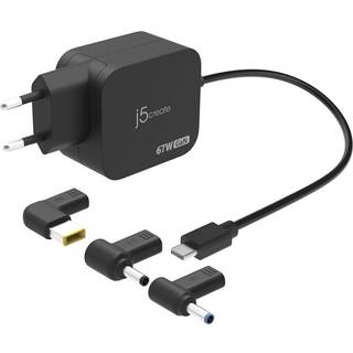 J5 USB-C universal GaN oplader 67 W - sort