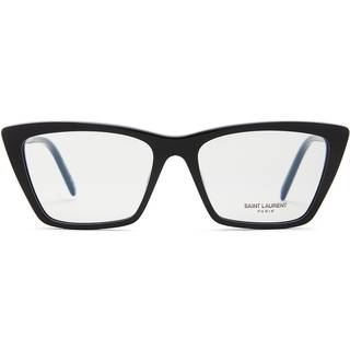 SAINT LAURENT Kvinde SL 737 MICA THIN OPT 001 Optiske stel Acetat Sort Transparent Firkantet