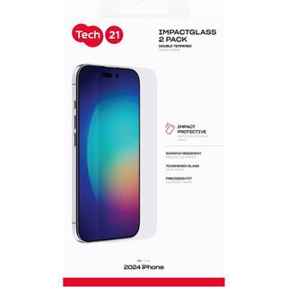 Tech21 skærmbeskyttelse iPhone 15/16 2-pak