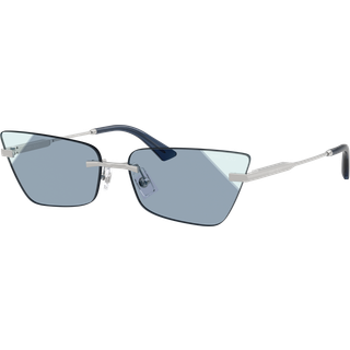 Jimmy Choo Kvinde JC4012 30024S Solbriller Metal Sølv Blå Cat Eye Normal Skygge