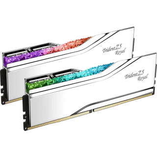 G.Skill Trident Z5 Royal DDR5-6400 - 32GB - CL32 - Dual Channel (2 pcs) - Intel XMP - Sølv med RGB
