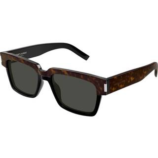SAINT LAURENT Mand SL 732 VADIM 003 Solbriller Acetat Havana Grå Firkantet