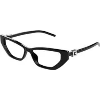 Gucci Kvinde GG1683O 002 Optiske stel Injiceret Sort Transparent Cat Eye
