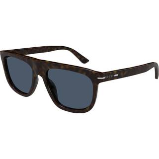 Gucci Mand GG1726S 002 Solbriller Acetat Havana Blå Rund