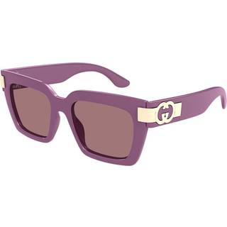 Gucci Kvinde GG1689S 004 Solbriller Injiceret Violet Brun Cat Eye