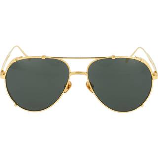 Linda Farrow NEWMAN LFL1039 C2 58 Solbriller Mænd Guld - Yellow Gold - 58mm