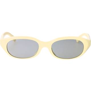 Burberry Kvinde BE4447D 414587 Solbriller Acetat Gul Grå Rund Normal