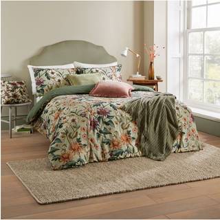 Wylder Wylder Celadon Green Wallflower Cotton Rich Reversible Duvet Cover Set