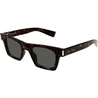 SAINT LAURENT Unisex SL 719 002 Solbriller Acetat Havana Grå Firkantet
