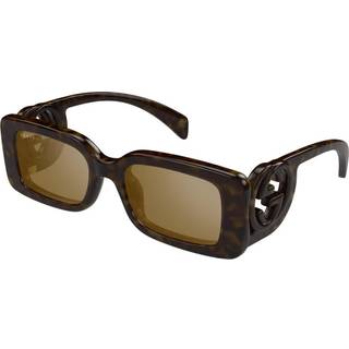 Gucci Kvinde GG1325S 012 Solbriller Injiceret Havana Brun Firkantet