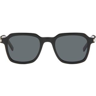 Saint Laurent SL 715 SLIM 001 49 Solbriller Mænd Black - Black - 49mm