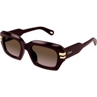 Chloé CH0256S 004 53 Solbriller Kvinder Rød - Dark Red - 53mm