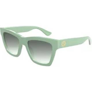Gucci Kvinde GG1714S 004 Solbriller Injiceret Grøn Grå Cat Eye