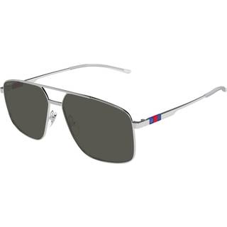 Gucci Mand GG1676S 001 Solbriller Metal Sølv Grå Pilot - Sølv