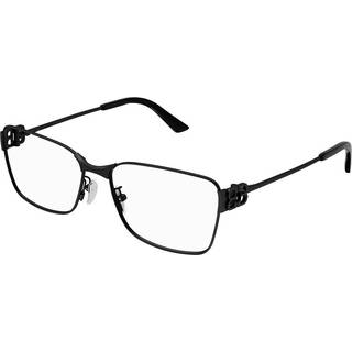 Balenciaga Unisex BB0375OA 001 Optiske stel Acetat Sort Transparent Firkantet
