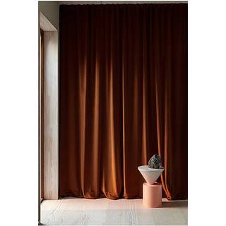 DEMI skræddersyet fløjlsgardin - Brun