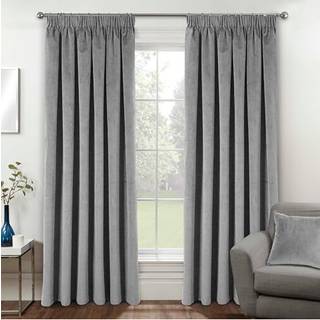 Enhanced Living Enhanced Living Grey Thermal Blackout Oxford Readymade Curtains