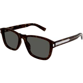 SAINT LAURENT Mand SL 710 002 Solbriller Acetat Havana Grå Firkantet