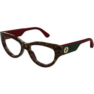 Gucci Kvinde GG1665O 002 Optiske stel Acetat Havana Transparent Cat Eye