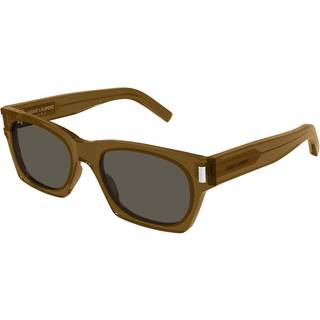 SAINT LAURENT Unisex SAINT LAURENT SL 402 022 Solbriller Acetat Brun Brun Firkantet